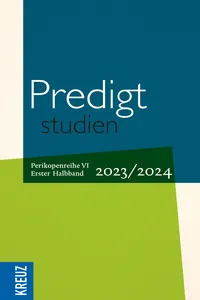 Predigtstudien 2023/2024 - 1. Halbband_cover