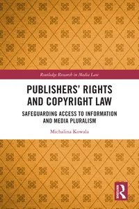 Publishers’ Rights and Copyright Law_cover