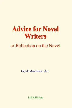 Advice for Novel Writers