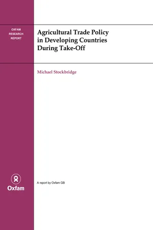 Agricultural Trade Policy in Developing Countries During Take-off