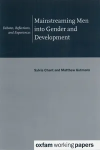 Mainstreaming Men into Gender and Development_cover