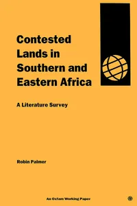Contested Lands in Southern and Eastern Africa_cover