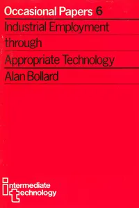 Industrial Employment through Appropriate Technology_cover