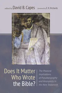 Does It Matter Who Wrote the Bible?_cover