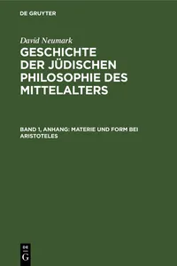 Materie und Form bei Aristoteles_cover