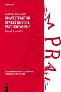 Umweltfaktor Stress und die Psychohygiene_cover