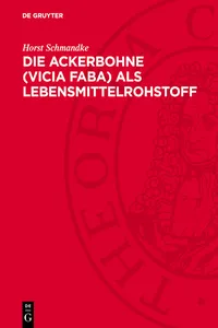 Die Ackerbohne als Lebensmittelrohstoff_cover