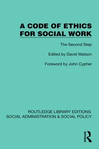 A Code of Ethics for Social Work_cover
