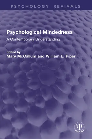 Psychological Mindedness