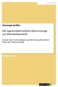 Die eigenverantwortliche Altersvorsorge aus Arbeitnehmersicht_cover