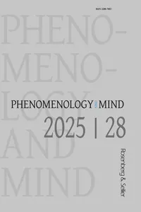 Phenomenology and Mind 28_cover