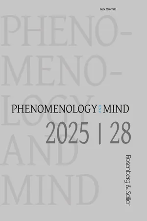 Phenomenology and Mind 28