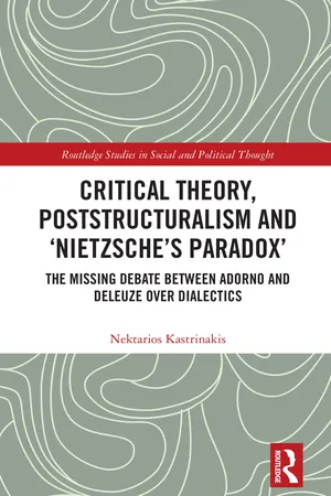 Critical Theory, Poststructuralism and 'Nietzsche's Paradox'