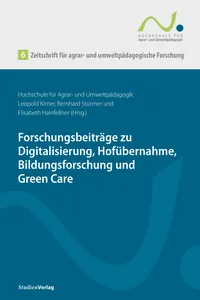 Zeitschrift für agrar- und umweltpädagogische Forschung 6_cover
