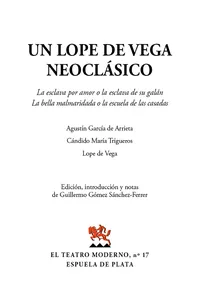 Un Lope de Vega neoclásico_cover