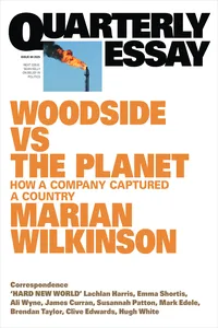 Woodside vs the Planet_cover