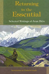 Returning To The Essential: Selected Wri_cover
