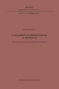 Il fragmentum grenfellianum_cover