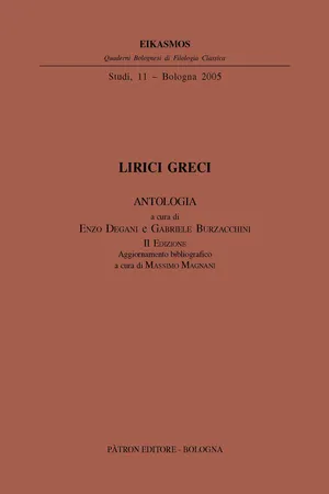 Lirici Greci. Antologia