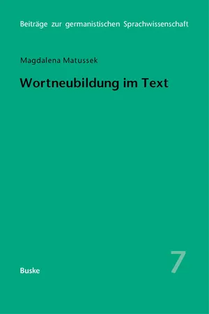 Wortneubildung im Text