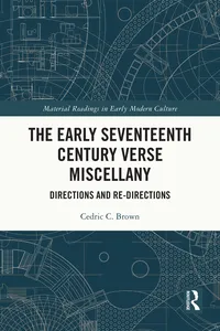 The Early Seventeenth Century Verse Miscellany_cover