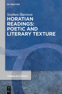 Horatian Readings: Poetic and Literary Texture_cover