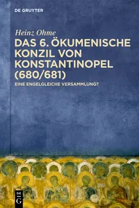 Das 6. Ökumenische Konzil von Konstantinopel_cover