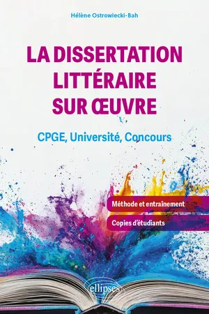 Dissertation littéraire oeuvre