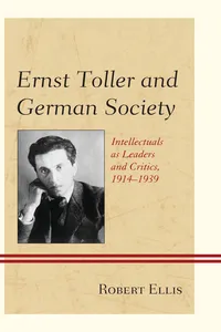 Ernst Toller and German Society_cover