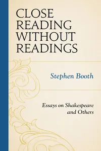 Close Reading without Readings_cover
