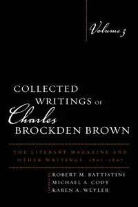 Collected Writings of Charles Brockden Brown_cover