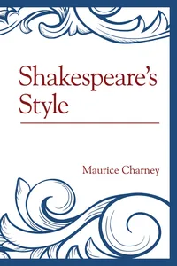Shakespeare's Style_cover