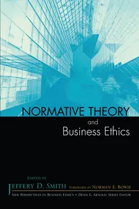 Normative Theory and Business Ethics_cover