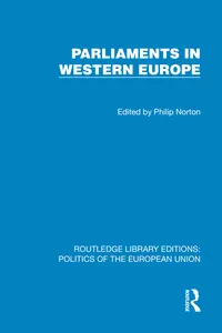 Parliaments in Western Europe_cover