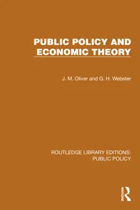 Public Policy and Economic Theory_cover