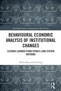 Behavioural Economic Analysis of Institutional Changes_cover