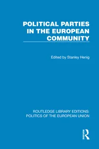Political Parties in the European Community_cover
