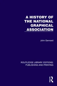 A History of the National Graphical Association_cover