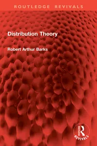 Distribution Theory_cover