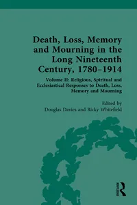 Death, Loss, Memory and Mourning in the Long Nineteenth Century, 1780–1914_cover