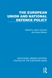 The European Union and National Defence Policy_cover
