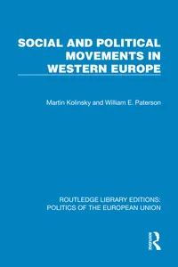 Social and Political Movements in Western Europe_cover