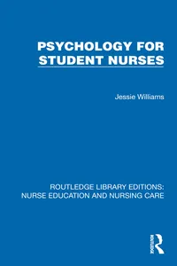 Psychology for Student Nurses_cover