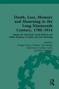 Death, Loss, Memory and Mourning in the Long Nineteenth Century, 1780–1914_cover