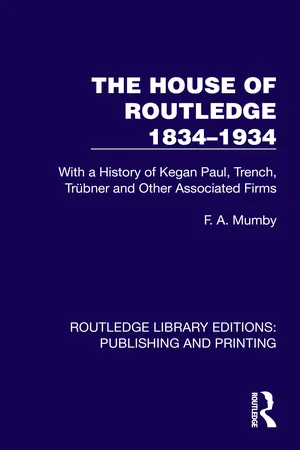 The House of Routledge 1834–1934