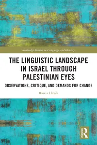 The Linguistic Landscape in Israel through Palestinian Eyes_cover