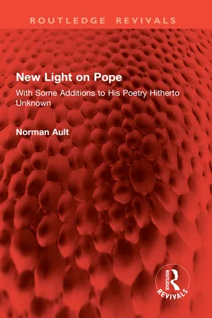 New Light on Pope