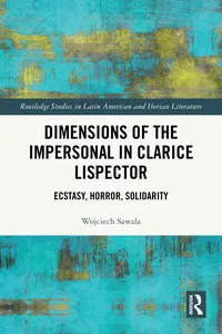Dimensions of the Impersonal in Clarice Lispector_cover