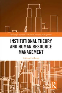 Institutional Theory and Human Resource Management_cover