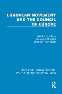European Movement and the Council of Europe_cover